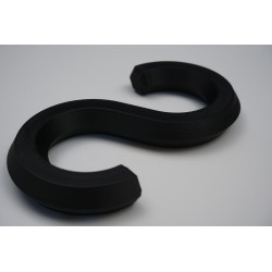 S-Haken PLA – 20 kg Tragkraft – 104×57×12 mm – Innendurchmesser 30 mm – verschiedene Farben erhältlich SHaken S Haken