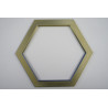 Modular Hexagon Wall Panel – 21 cm Modern Geometric Decor
