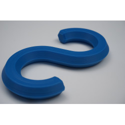 S-Haken PLA – 20 kg Tragkraft – 104×57×12 mm – Innendurchmesser 30 mm – verschiedene Farben erhältlich SHaken S Haken