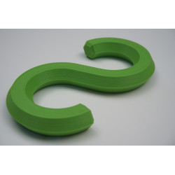 S-Haken PLA – 20 kg Tragkraft – 104×57×12 mm – Innendurchmesser 30 mm – verschiedene Farben erhältlich SHaken S Haken