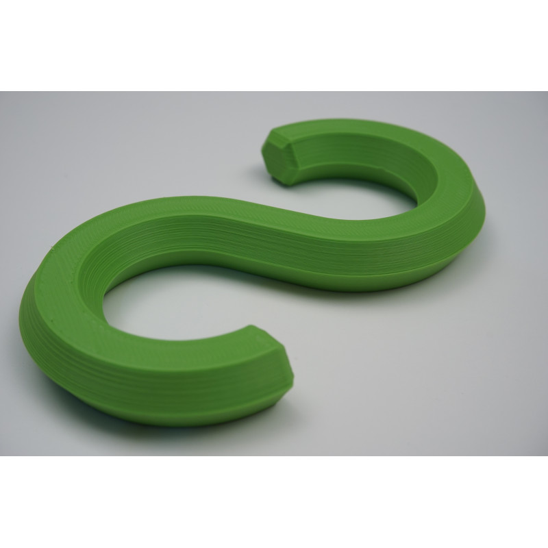 S-Haken PLA – 20 kg Tragkraft – 104×57×12 mm – Innendurchmesser 30 mm – verschiedene Farben erhältlich SHaken S Haken S-Haken PLA – 20 kg Tragkraft – 104×57×12 mm – Innendurchmesser 30 mm – verschiedene Farben erhältlich SHaken S Haken