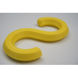 S-Haken PLA – 20 kg Tragkraft – 104×57×12 mm – Innendurchmesser 30 mm – verschiedene Farben erhältlich SHaken S Haken