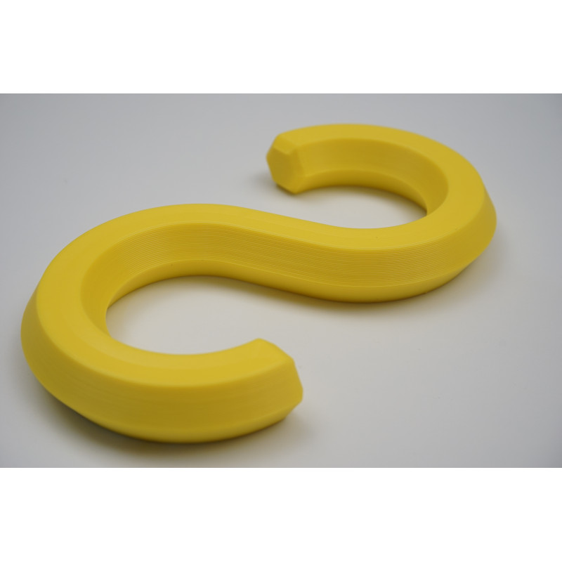 S-Haken PLA – 20 kg Tragkraft – 104×57×12 mm – Innendurchmesser 30 mm – verschiedene Farben erhältlich SHaken S Haken S-Haken PLA – 20 kg Tragkraft – 104×57×12 mm – Innendurchmesser 30 mm – verschiedene Farben erhältlich SHaken S Haken